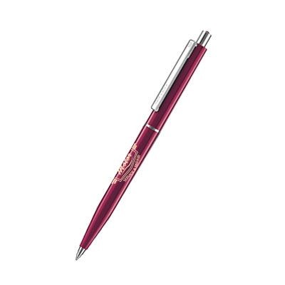 Branded Promotional SENATOR POINT POLISHED PLASTIC BALL PEN in Dark Red 202 Pen From Concept Incentives.