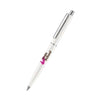 Branded Promotional SENATOR POINT POLISHED PLASTIC BALL PEN in White Pen From Concept Incentives.