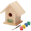 Branded Promotional BIRDY PAINT WOOD BIRD HOUSE Bird Box From Concept Incentives.