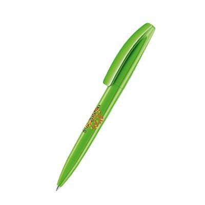 Branded Promotional SENATOR BRIDGE POLISHED PLASTIC BALL PEN in Pale Green Pen From Concept Incentives.