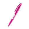 Branded Promotional SENATOR BRIDGE POLISHED PLASTIC BALL PEN in Rhodamine Red Pen From Concept Incentives.