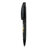 Branded Promotional SENATOR BRIDGE CLEAR TRANSPARENT PLASTIC BALL PEN in Black Pen From Concept Incentives.