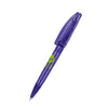 Branded Promotional SENATOR BRIDGE CLEAR TRANSPARENT PLASTIC BALL PEN in Purple Pen From Concept Incentives.