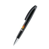 Branded Promotional SENATOR BRIDGE POLISHED PLASTIC BALL PEN with Metal Tip in Black Pen From Concept Incentives.