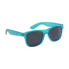 Branded Promotional MALIBU TRANS SUNGLASSES in Transparent Blue Sunglasses From Concept Incentives.