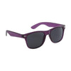 Branded Promotional MALIBU TRANS SUNGLASSES in Transparent Purple Sunglasses From Concept Incentives.