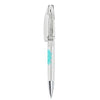 Branded Promotional SENATOR BRIDGE CLEAR TRANSPARENT PLASTIC BALL PEN with Metal Tip in Clear Transparent Pen From Concept Incentives.