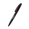 Branded Promotional SENATOR BRIDGE SOFT TOUCH BALL PEN in Black Pen From Concept Incentives.