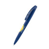 Branded Promotional SENATOR BRIDGE SOFT TOUCH BALL PEN in Dark Blue Pen From Concept Incentives.