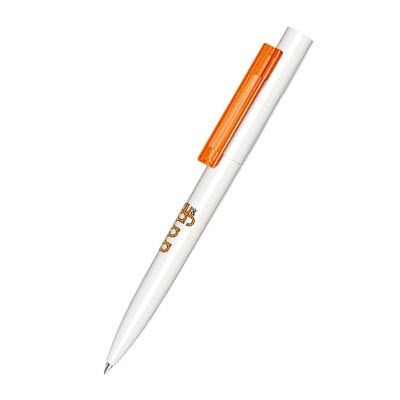 Branded Promotional SENATOR HEADLINER POLISHED BASIC BALL PEN in Orange Pen From Concept Incentives.