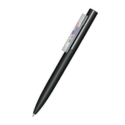 Branded Promotional SENATOR HEADLINER SOFT TOUCH BALL PEN in Clear Transparent Pen From Concept Incentives.