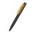 Branded Promotional SENATOR HEADLINER SOFT TOUCH BALL PEN in Honey Yellow Pen From Concept Incentives.