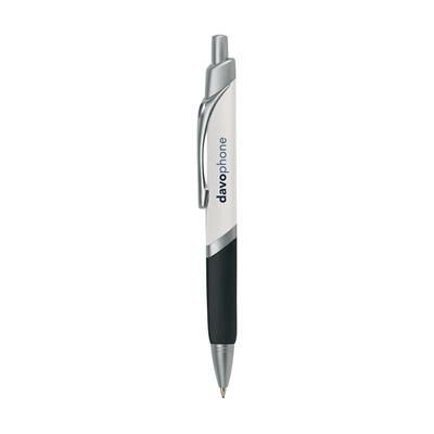 Branded Promotional DELTA TRIANGULAR SHAPE METAL BALL PEN in White Pen From Concept Incentives.