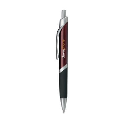 Branded Promotional DELTA TRIANGULAR SHAPE METAL BALL PEN in Red Pen From Concept Incentives.