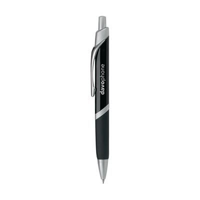 Branded Promotional DELTA TRIANGULAR SHAPE METAL BALL PEN in Black Pen From Concept Incentives.