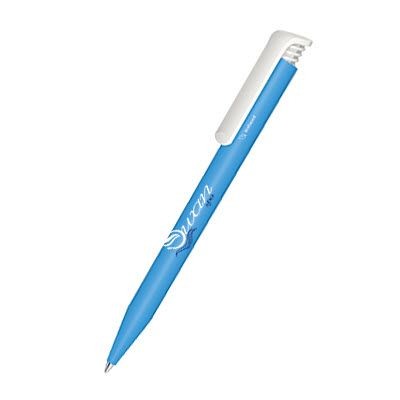 Branded Promotional SENATOR SUPER HIT BIO BALL PEN in Fresh Blue Pen From Concept Incentives.