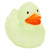Branded Promotional GLOW in the Dark Duck Green Duck Plastic From Concept Incentives.