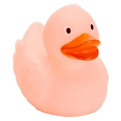 Branded Promotional GLOW in the Dark Duck Pink Duck Plastic From Concept Incentives.