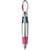 Branded Promotional 4 COLOUR BALL PEN in Silver & Pink Pen From Concept Incentives.