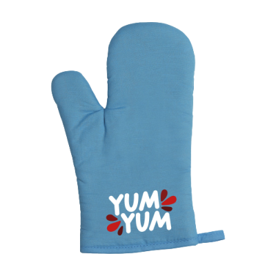 Branded Promotional KITCHEN GLOVES OVEN GLOVES in Blue Gloves from Concept Incentives 