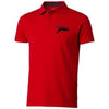 Branded Promotional HACKER SHORT SLEEVE POLO in Red-navy Polo Shirt From Concept Incentives.