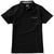 Branded Promotional HACKER SHORT SLEEVE POLO in Black Solid Polo Shirt From Concept Incentives.