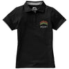 Branded Promotional HACKER SHORT SLEEVE LADIES POLO in Black Solid Polo Shirt From Concept Incentives.