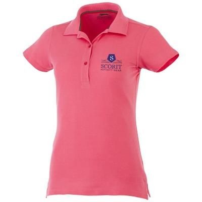 Branded Promotional ADVANTAGE SHORT SLEEVE LADIES POLO in Pink Polo Shirt From Concept Incentives.