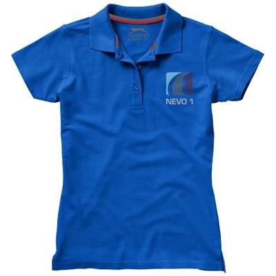 Branded Promotional ADVANTAGE SHORT SLEEVE LADIES POLO in Classic Royal Blue Polo Shirt From Concept Incentives.