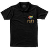 Branded Promotional LET SHORT SLEEVE MENS JERSEY POLO in Black Solid Polo Shirt From Concept Incentives.