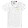 Branded Promotional LET SHORT SLEEVE LADIES JERSEY POLO in White Solid Polo Shirt From Concept Incentives.