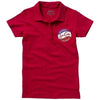 Branded Promotional LET SHORT SLEEVE LADIES JERSEY POLO in Red Polo Shirt From Concept Incentives.