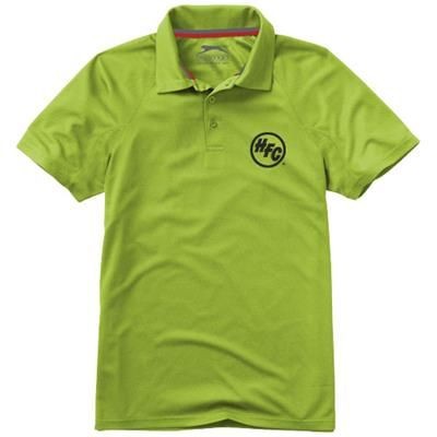 Branded Promotional GAME SHORT SLEEVE MENS COOL FIT POLO in Apple Green Polo Shirt From Concept Incentives.