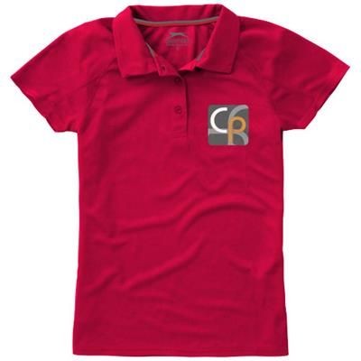 Branded Promotional GAME SHORT SLEEVE LADIES COOL FIT POLO in Red Polo Shirt From Concept Incentives.