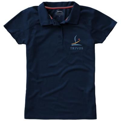 Branded Promotional GAME SHORT SLEEVE LADIES COOL FIT POLO in Navy Polo Shirt From Concept Incentives.