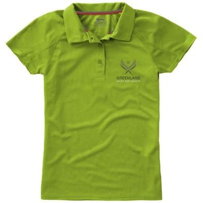 Branded Promotional GAME SHORT SLEEVE LADIES COOL FIT POLO in Apple Green Polo Shirt From Concept Incentives.