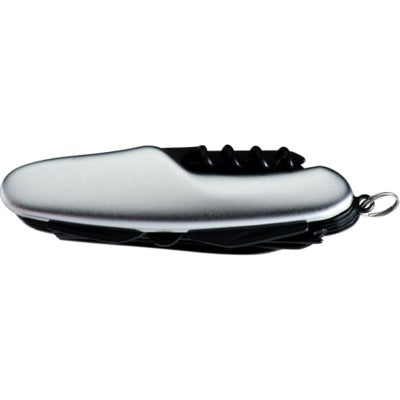 Branded Promotional EASTBOURNE POCKET KNIFE in Silver Knife From Concept Incentives.