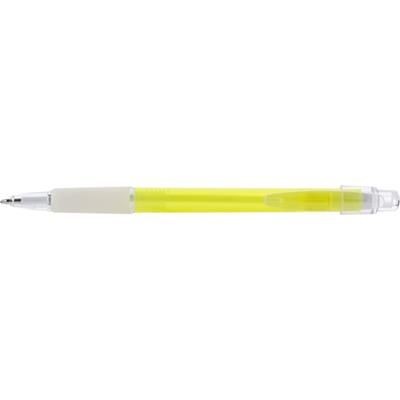 Branded Promotional CARMEN BALL PEN in Yellow Pen From Concept Incentives.