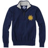 Branded Promotional SET QUARTER ZIP PULLOVER in Navy Jumper From Concept Incentives.