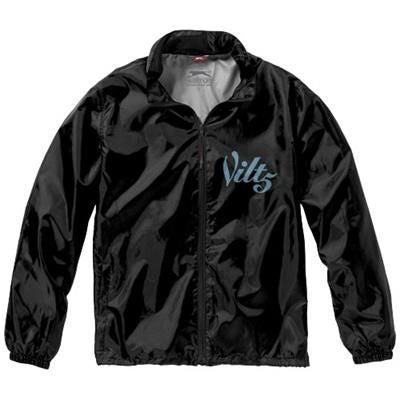 Branded Promotional ACTION JACKET in Black Solid Jacket From Concept Incentives.