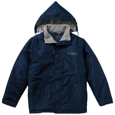 Branded Promotional UNDER SPIN THERMAL INSULATED JACKET in Navy Jacket From Concept Incentives.