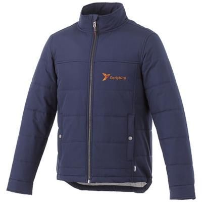 Branded Promotional BOUNCER THERMAL INSULATED JACKET in Navy Jacket From Concept Incentives.