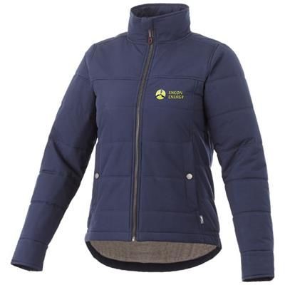 Branded Promotional BOUNCER THERMAL INSULATED LADIES JACKET in Navy Jacket From Concept Incentives.