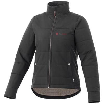 Branded Promotional BOUNCER THERMAL INSULATED LADIES JACKET in Grey Smoke Jacket From Concept Incentives.
