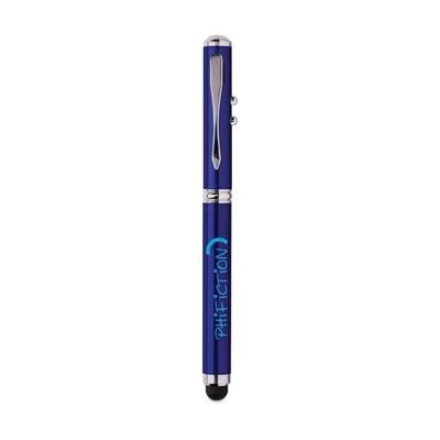 Branded Promotional 4-IN-1 MULTIFUNCTION PEN in Blue Pen From Concept Incentives.