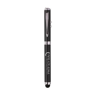 Branded Promotional 4-IN-1 MULTIFUNCTION PEN in Black Pen From Concept Incentives.