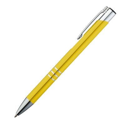 Branded Promotional ASCOT BALL PEN & TOUCH SCREEN STYLUS in Yellow Pen From Concept Incentives.