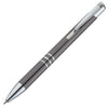 Branded Promotional ASCOT BALL PEN & TOUCH SCREEN STYLUS in Silver Charcoal Grey Pen From Concept Incentives.