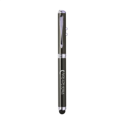 Branded Promotional MULTITOUCH 4-IN-1 PEN in Black Pen From Concept Incentives.