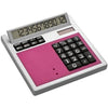 Branded Promotional CRISMA OWN DESIGN CALCULATOR with Insert in Pink Calculator From Concept Incentives.